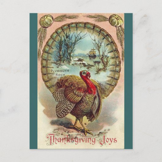  Thanksgiving Turkije-Briefkaart Feestdagenkaart (Voorkant)