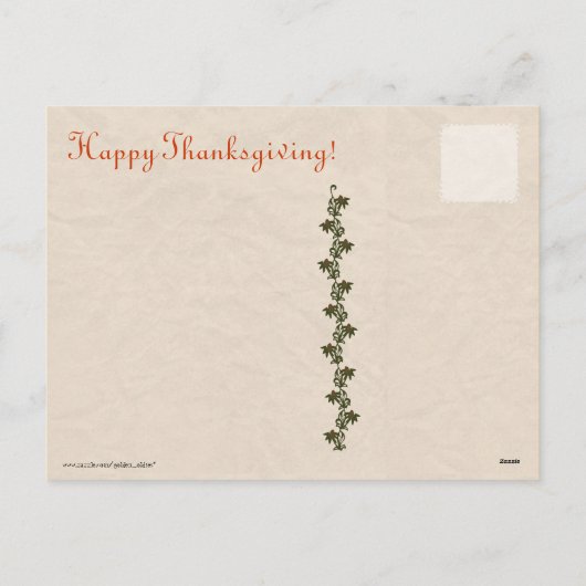  Thanksgiving Turkije Briefkaarten (Achterkant)