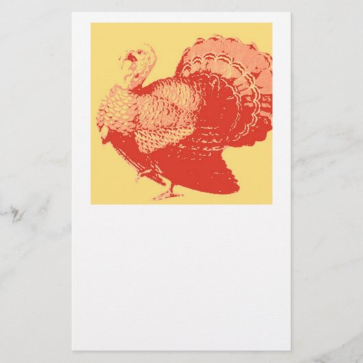 Thanksgiving Turkije Briefpapier (Voorkant)