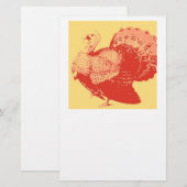 Thanksgiving Turkije Briefpapier (Voorkant / Achterkant)