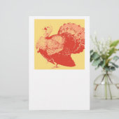 Thanksgiving Turkije Briefpapier (Staand voorkant)