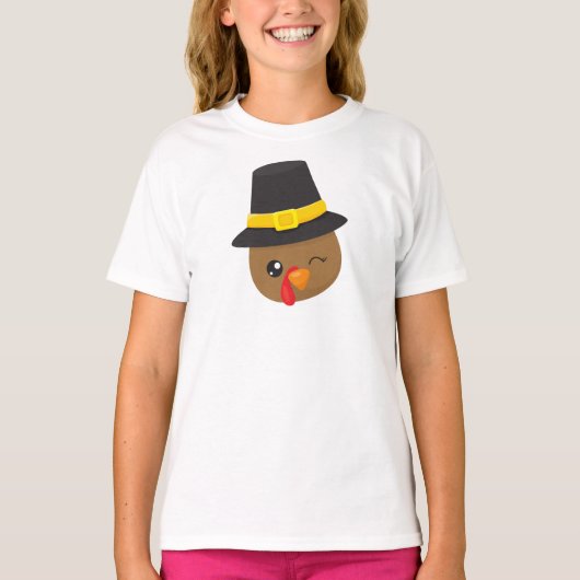 Thanksgiving Turkije, bruin Turkije, Pet van de pe T-shirt (Voorkant)