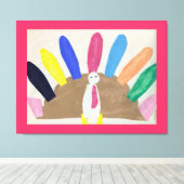 Thanksgiving Turkije Canvas Afdruk (Insitu (Houten vloer))