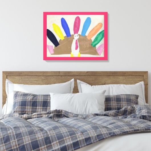 Thanksgiving Turkije Canvas Afdruk (Insitu (Slaapkamer))