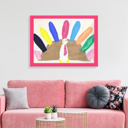 Thanksgiving Turkije Canvas Afdruk (Insitu (Woonkamer))