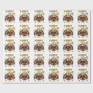 Thanksgiving Turkije Cawing F-CAW-F Cadeaupapier