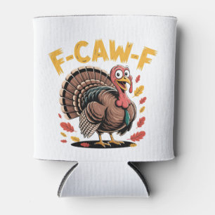 Thanksgiving Turkije Cawing F-Caw-F Funny Crow Blikjeskoeler
