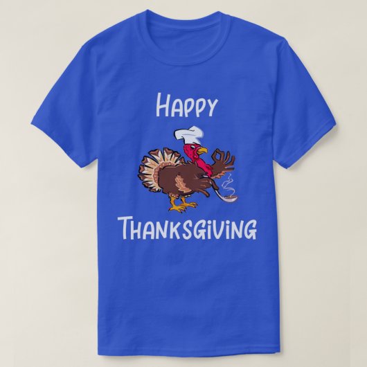 Thanksgiving Turkije Chef 2 T-shirt (Design voorkant)