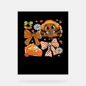 Thanksgiving Turkije Coquette Classic T-shirt Acryl Bord (Voorkant)