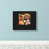 Thanksgiving Turkije Coquette Classic T-shirt Canvas Afdruk (Insitu (Houten vloer))