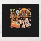 Thanksgiving Turkije Coquette Classic T-shirt Sparkling Wijnetiket (Enkel label)