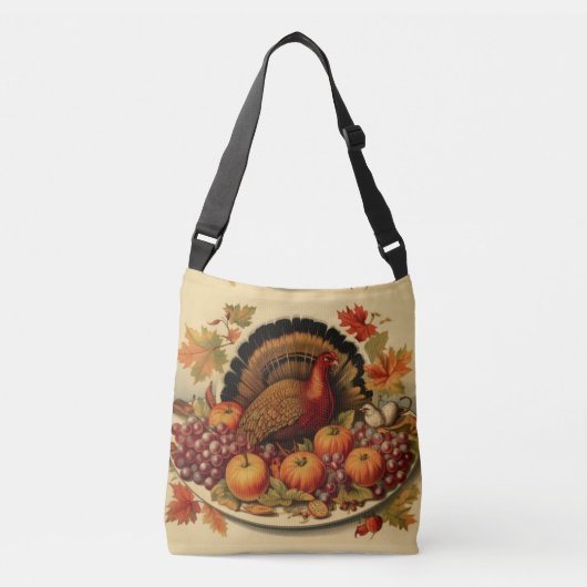 Thanksgiving Turkije Crossbody Tas (Voorkant)