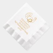 Thanksgiving Turkije dankbaar gezegend Folie Servetten (Rechts)