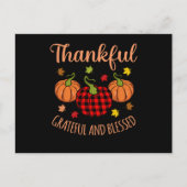 Thanksgiving Turkije dankbaar voor de grateful Ble Briefkaart (Voorkant)