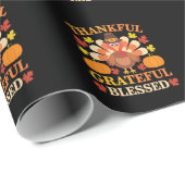 Thanksgiving Turkije dankbaar voor de grateful Ble Cadeaupapier (Rol Hoek)