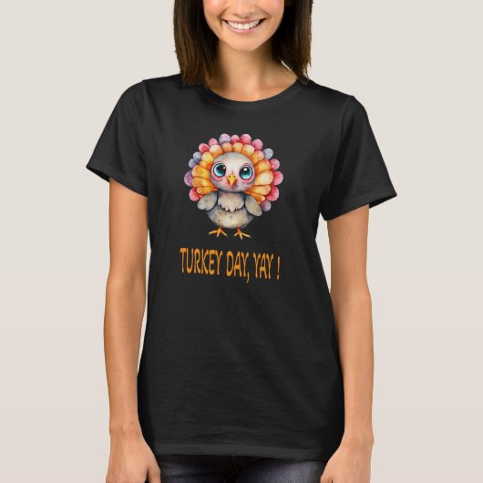Thanksgiving Turkije Day Funny T-shirt (Voorkant)