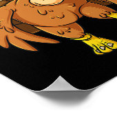 Thanksgiving Turkije Defensief End Football Boys K Poster (Hoek)