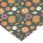 Thanksgiving Turkije Dinner Pattern Medium Tafelloper (Hoek)
