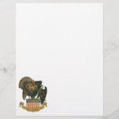  Thanksgiving Turkije, Eagle, Amerikaanse vlag (Voorkant)