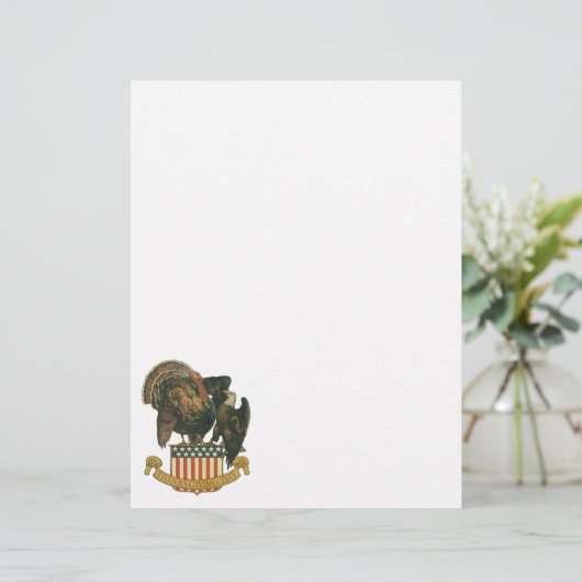  Thanksgiving Turkije, Eagle, Amerikaanse vlag (Staand voorkant)