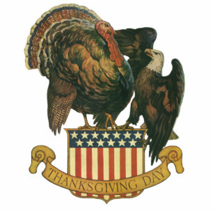  Thanksgiving Turkije, Eagle, Amerikaanse vlag Fotobeeldje Magneet