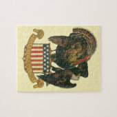  Thanksgiving Turkije, Eagle, Amerikaanse vlag Legpuzzel (Horizontaal)