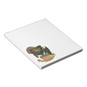 Thanksgiving Turkije, Eagle, Amerikaanse vlag Notitieblok (Schuin)