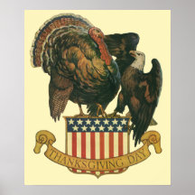  Thanksgiving Turkije, Eagle, Amerikaanse vlag