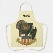  Thanksgiving Turkije, Eagle, Amerikaanse vlag Schort (Voorkant)