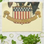  Thanksgiving Turkije, Eagle, Amerikaanse vlag Theedoek (Gevouwen)