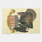  Thanksgiving Turkije, Eagle, Amerikaanse vlag Theedoek (Horizontaal)