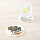  Thanksgiving Turkije, Eagle, Amerikaanse vlag Zandsteen Onderzetter (Zijkant)