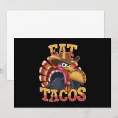 Thanksgiving Turkije Eet tacos Funny Mexican Kaart (Voorkant / Achterkant)