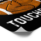 Thanksgiving Turkije en de "Touchdowns Football Ma Poster (Hoek)