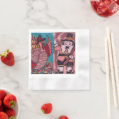 THANKSGIVING TURKIJE EN luiers VAN PILGRAM Servet (Insitu)