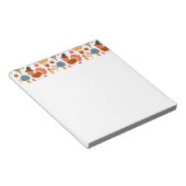 Thanksgiving Turkije en najaarelementen Notitieblok (Schuin)