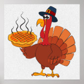 Thanksgiving Turkije en Pie Poster (Voorkant)
