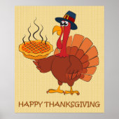 Thanksgiving Turkije en Pie Poster (Voorkant)