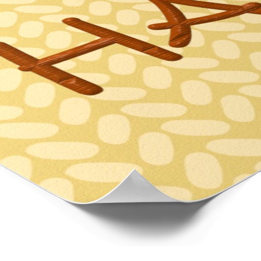 Thanksgiving Turkije en Pie Poster (Hoek)