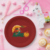 Thanksgiving Turkije en pompoen Papieren Bordje (Feest)