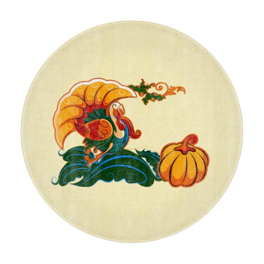 Thanksgiving Turkije en pompoen Snijplank (Voorkant)