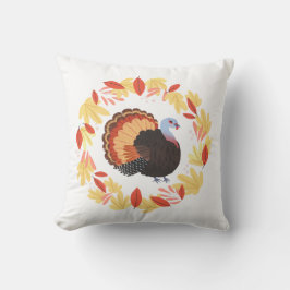 Thanksgiving Turkije en val Leaves Kussen