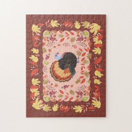 Thanksgiving Turkije en val Leaves Legpuzzel
