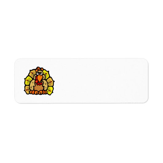 Thanksgiving Turkije Etiket (Voorkant)