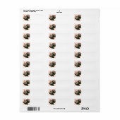 Thanksgiving Turkije Etiket (Full Sheet)