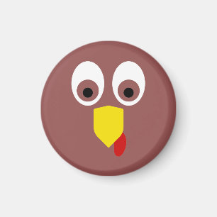 Thanksgiving Turkije Face Magneet