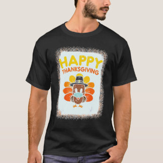 Thanksgiving Turkije Face Mask Quarantine T-shirt