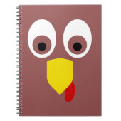 Thanksgiving Turkije Face Notitieboek (Voorkant)