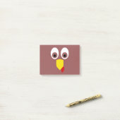Thanksgiving Turkije Face Post-it® Notes (Op bureau)