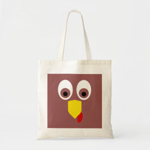 Thanksgiving Turkije Face Tote Bag
